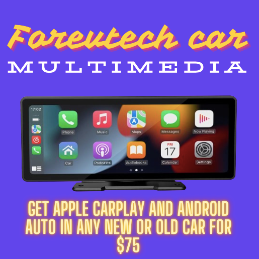 ForevTech Wireless CarPlay Car Radio 10.26 inch dashboard display
