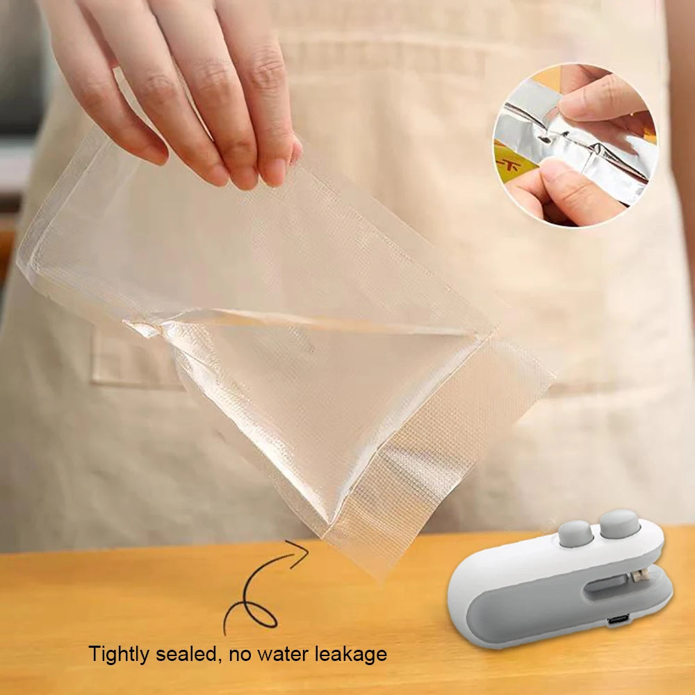 Forevtech Rechargeable 2-in-1 Bag Sealer & Cutter