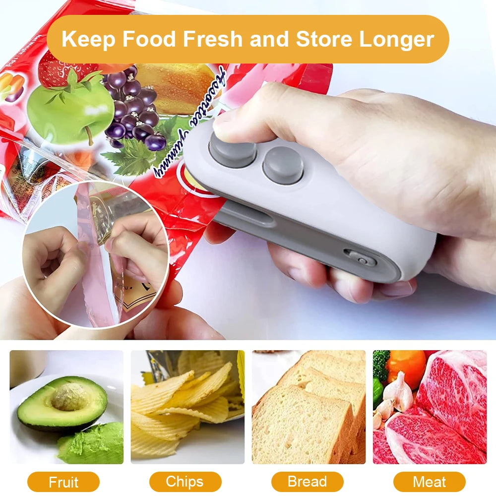 Forevtech Rechargeable 2-in-1 Bag Sealer & Cutter